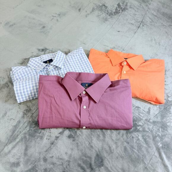 Stafford Other - Bundle 3 Stafford Tailored Culture Travel Easy Care Regular Fit Sz XL Multicolor